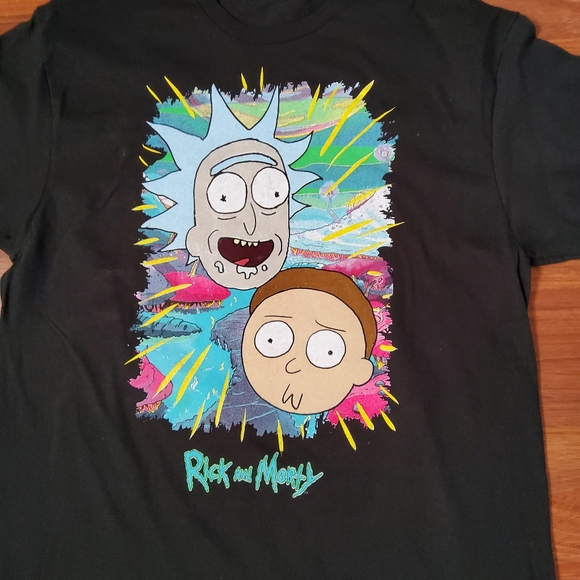 Rick and Morty Men's Graphic T-Shirt Tee  Shirt Black XL - Picture 2 of 3